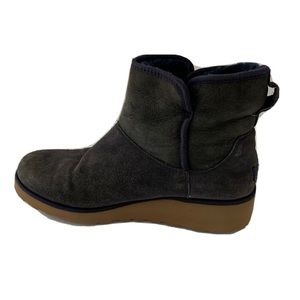UGG KRISTIN NAVY WEDGE BOOTS